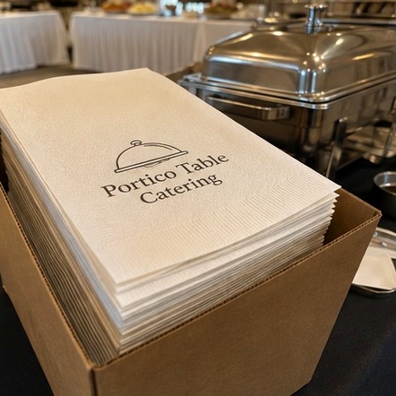 Customized napkins for catering companies