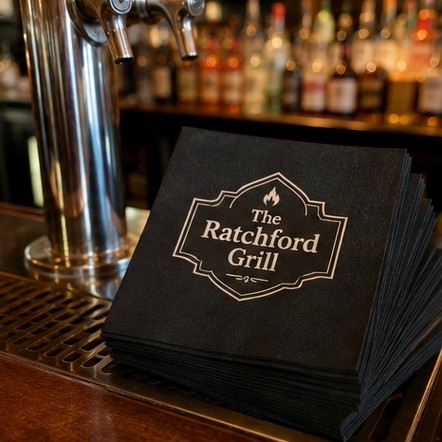 Customized napkins for restaurants and bars